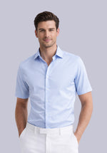 Load image into Gallery viewer, SKY HALF BAMBOO SILK SHIRT
