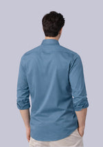 Load image into Gallery viewer, TEAL BAMBOO SILK SHIRT
