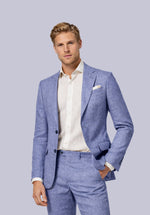 Load image into Gallery viewer, AQUA LINEN BLAZER
