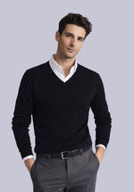 Load image into Gallery viewer, EBONY MERINO V NECK
