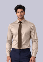 Load image into Gallery viewer, KHAKI BAMBOO SILK SHIRT
