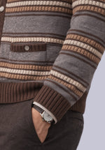 Load image into Gallery viewer, GRAPHITE WAFFLE KNIT CARDIGAN
