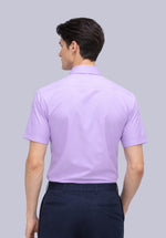 Load image into Gallery viewer, LAVENDER HALF BAMBOO SILK SHIRT
