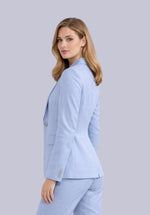 Load image into Gallery viewer, AQUA COTTON LINEN BLAZER
