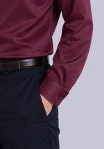 Load image into Gallery viewer, MAROON BAMBOO SILK SHIRT
