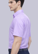 Load image into Gallery viewer, LAVENDER HALF BAMBOO SILK SHIRT
