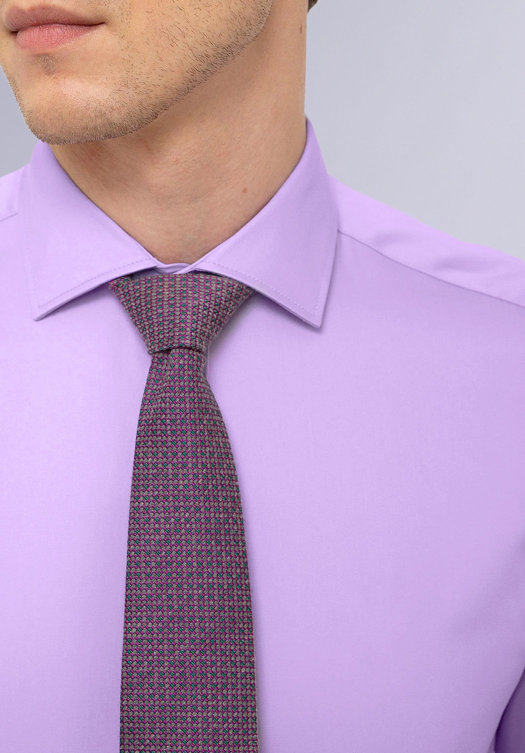 LAVENDER BAMBOO SILK SHIRT