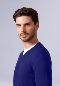 AZURE MERINO V NECK