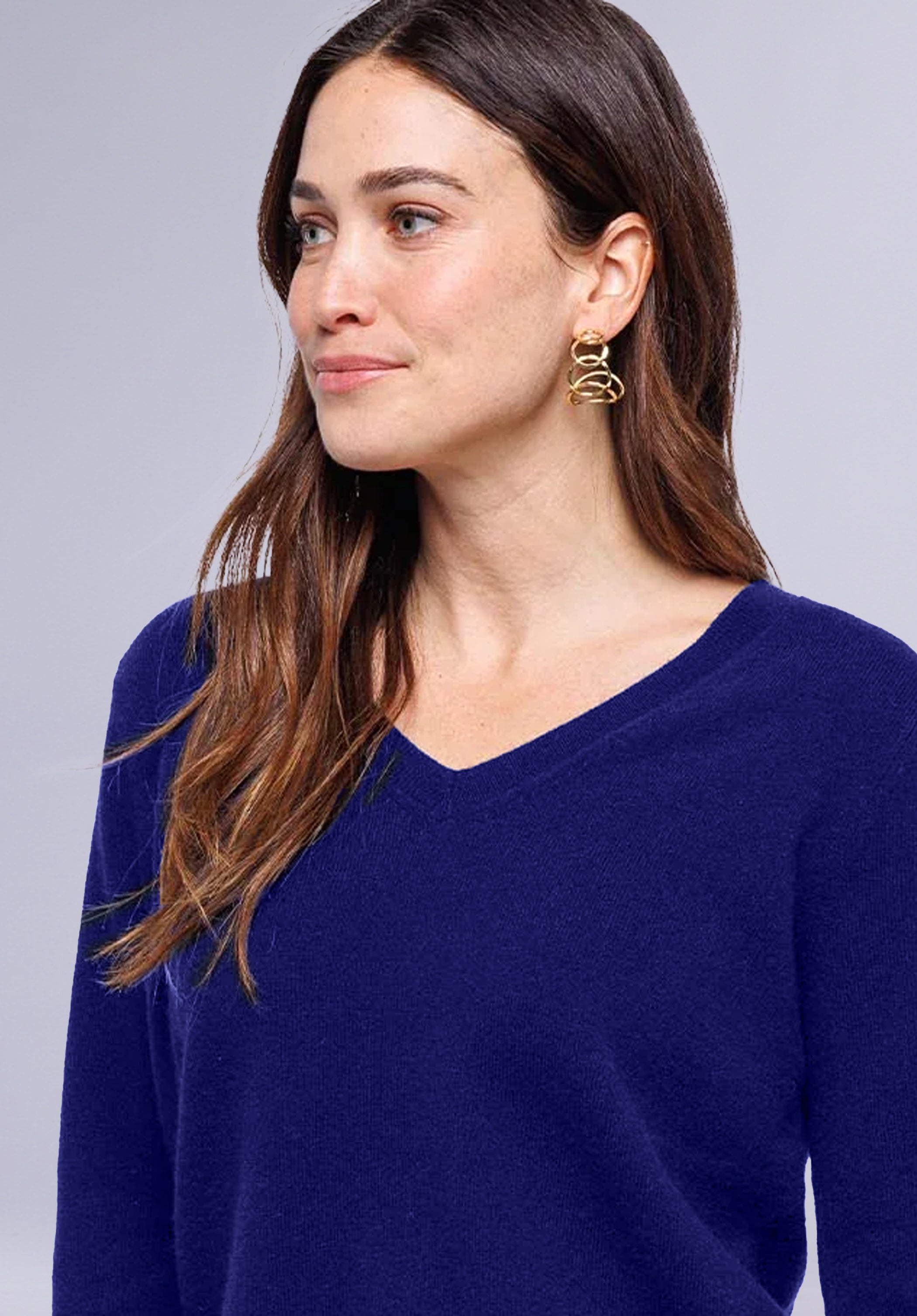 AZURE MERINO V NECK