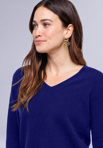AZURE MERINO V NECK