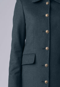 cashmere straight dress-coat