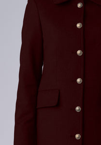 cashmere straight dress-coat