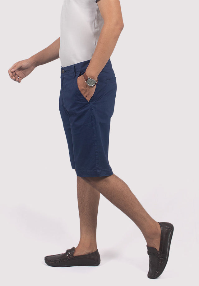 ULTRAMARINE COTTON SHORTS