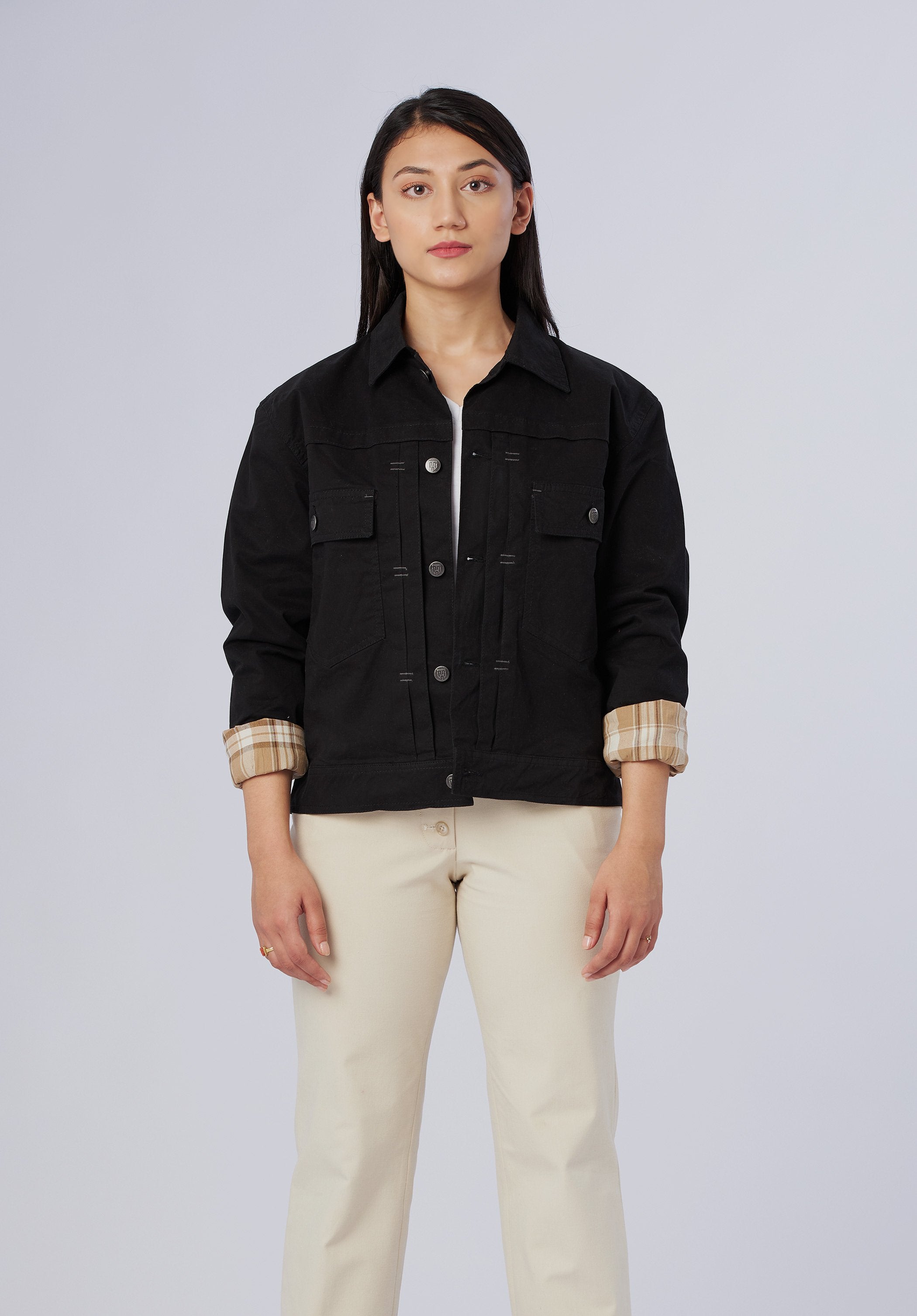women-cargo oversize jacket