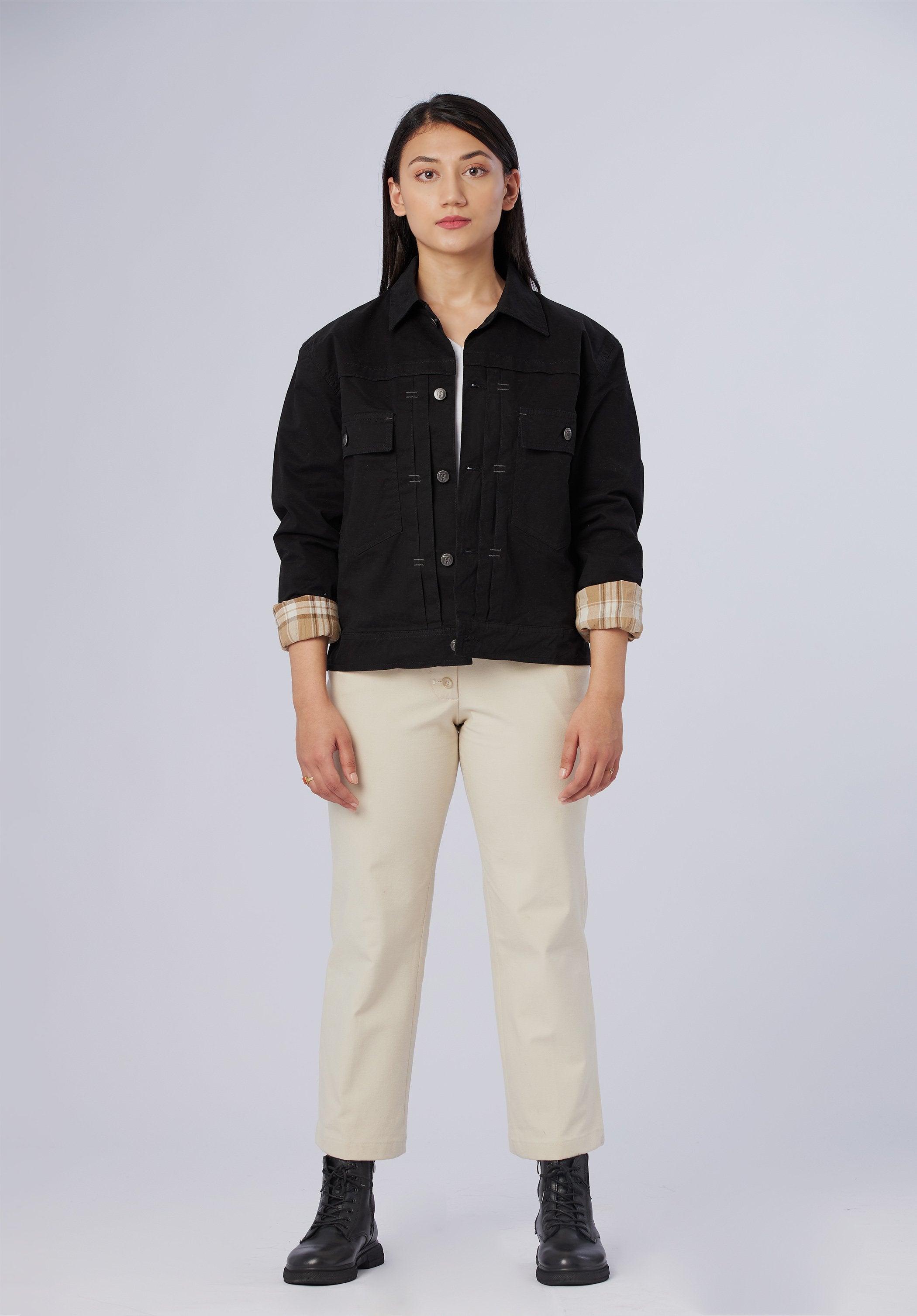 women-cargo oversize jacket