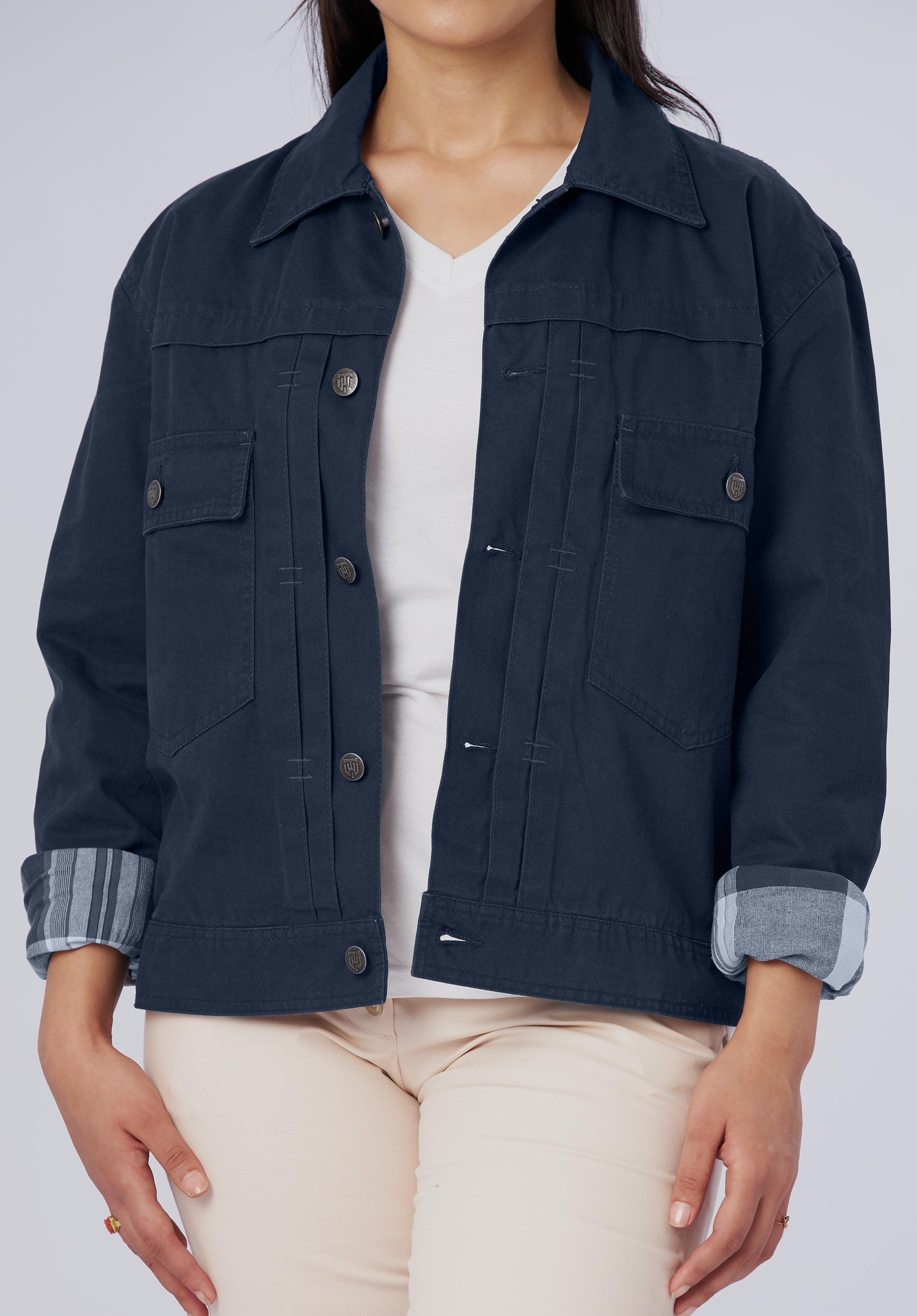 women-cargo oversize jacket