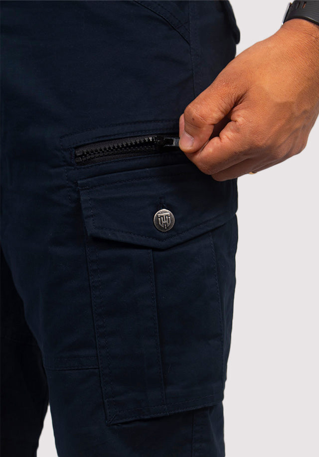 OXFORD TWILL CARGO SHORTS
