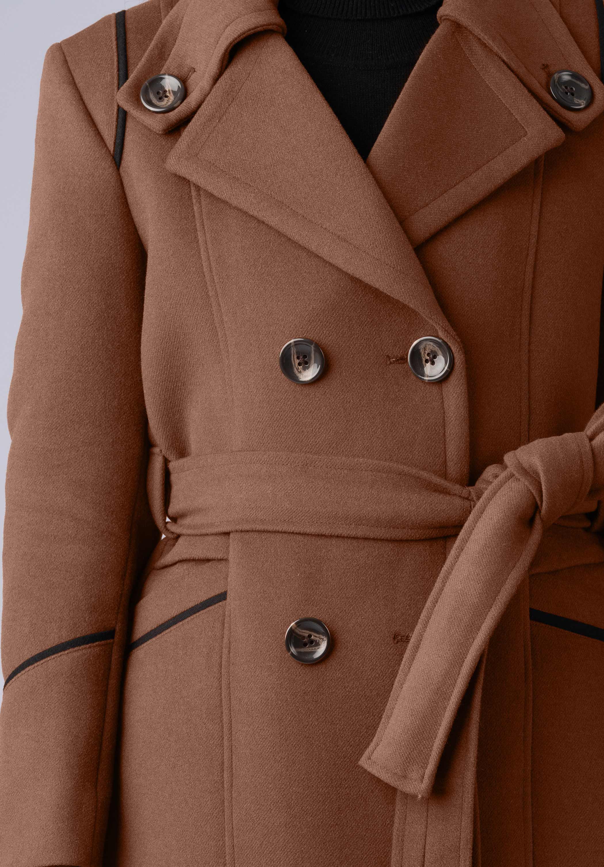 cashmere brown double breasted-coat