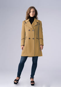 cashmere brown double breasted-coat