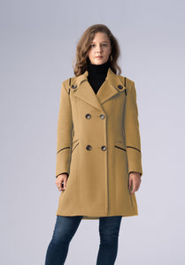 cashmere brown double breasted-coat