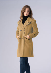 cashmere brown double breasted-coat