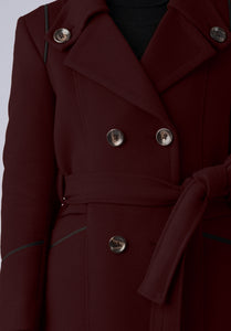 cashmere brown double breasted-coat