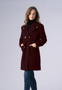 cashmere brown double breasted-coat