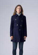 Load image into Gallery viewer, double breasted short woolen- 
coat
