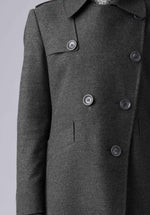 Load image into Gallery viewer, double breasted short woolen- 
coat
