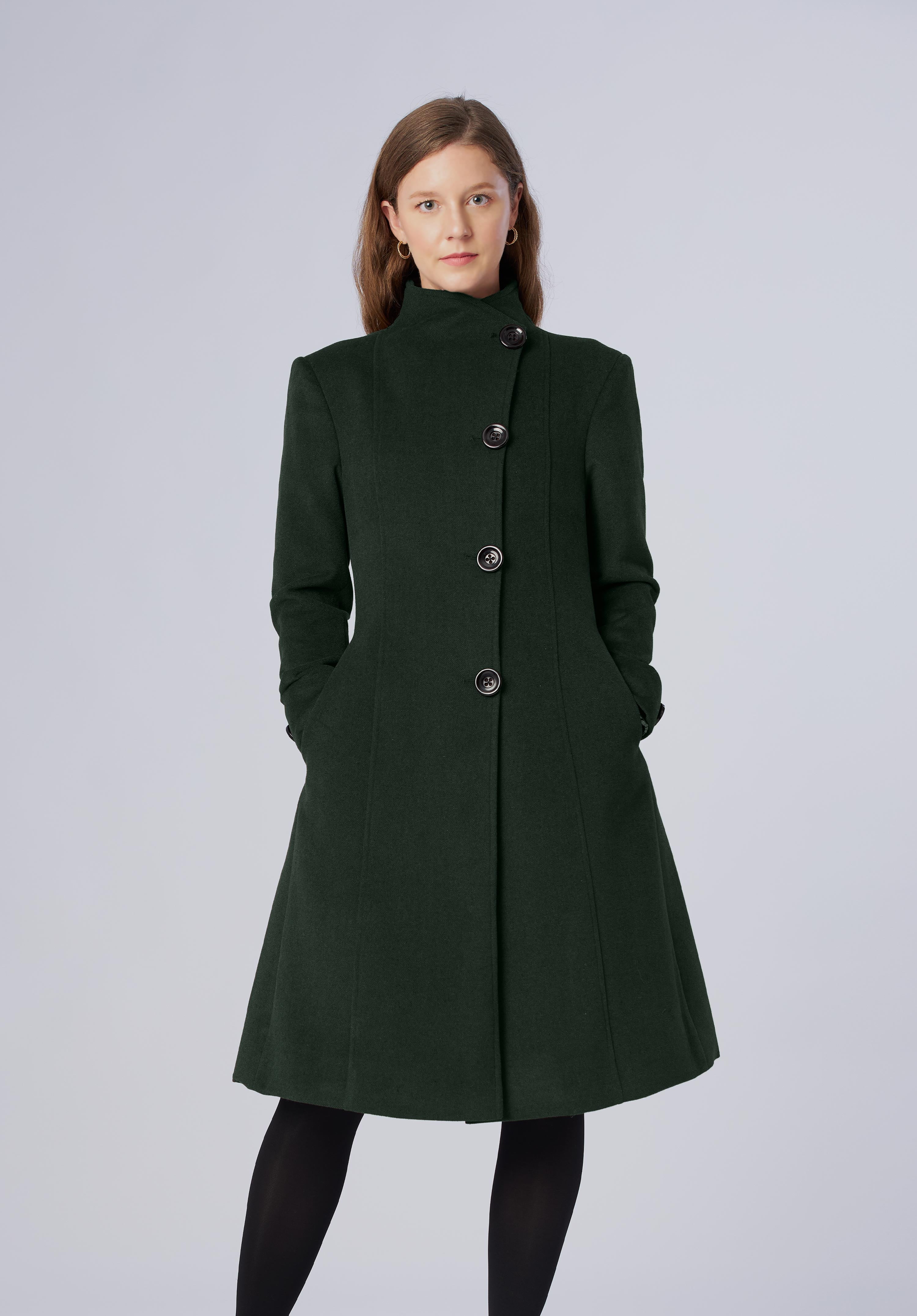 single breasted-longcoat-women