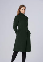 Load image into Gallery viewer, single breasted-longcoat-women
