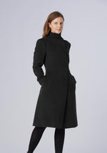 Load image into Gallery viewer, single breasted-longcoat-women
