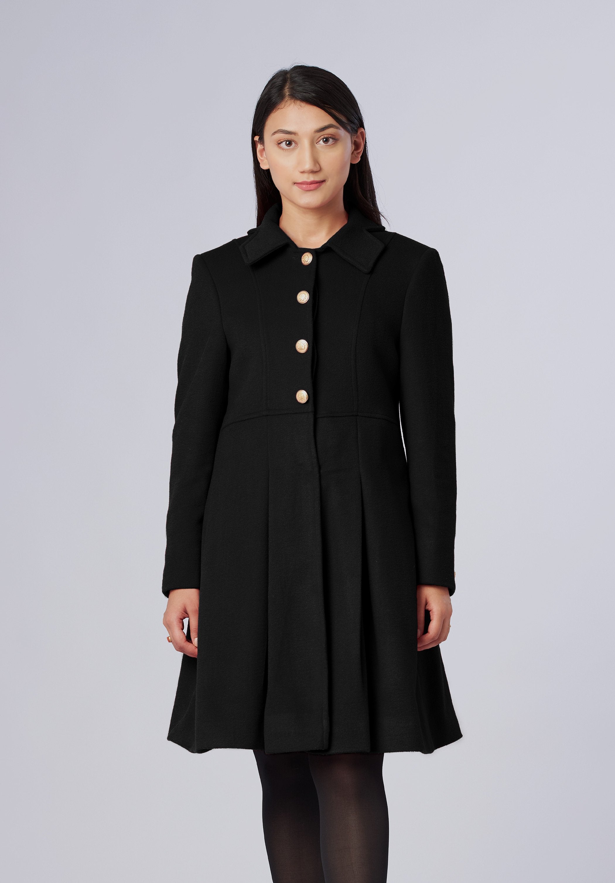 elegant single breasted-dresscoat-wommen