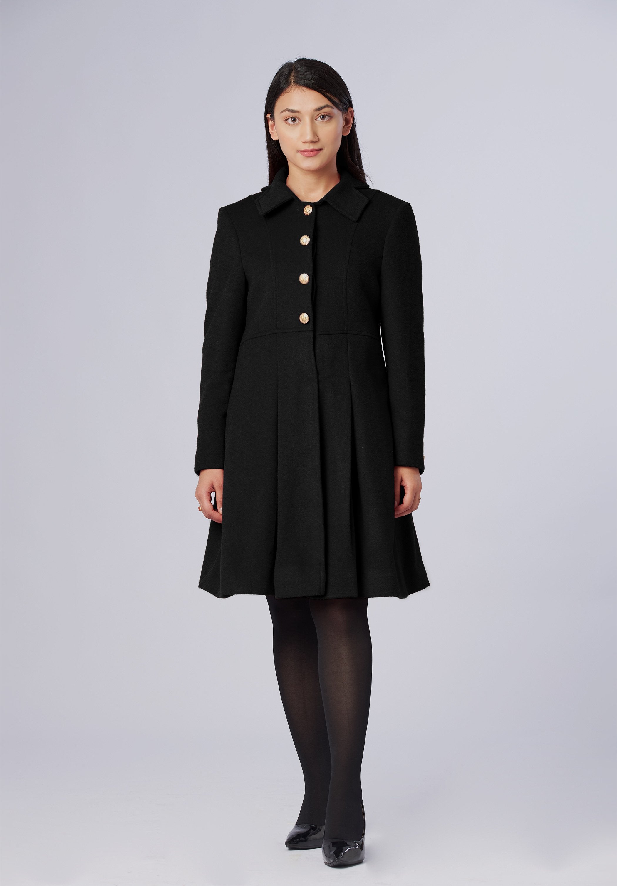 elegant single breasted-dresscoat-wommen