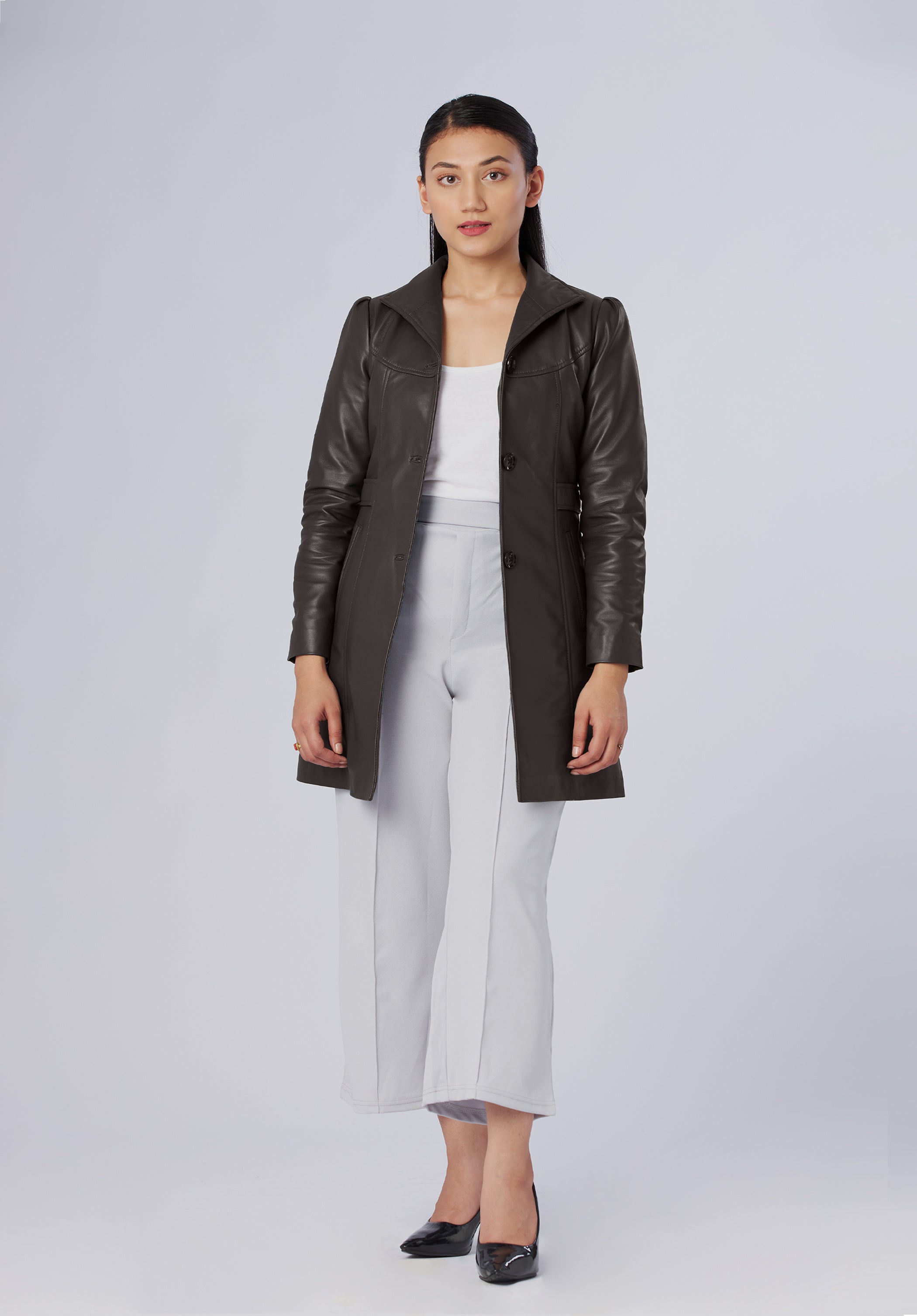 PUFF LEATHER JACKET