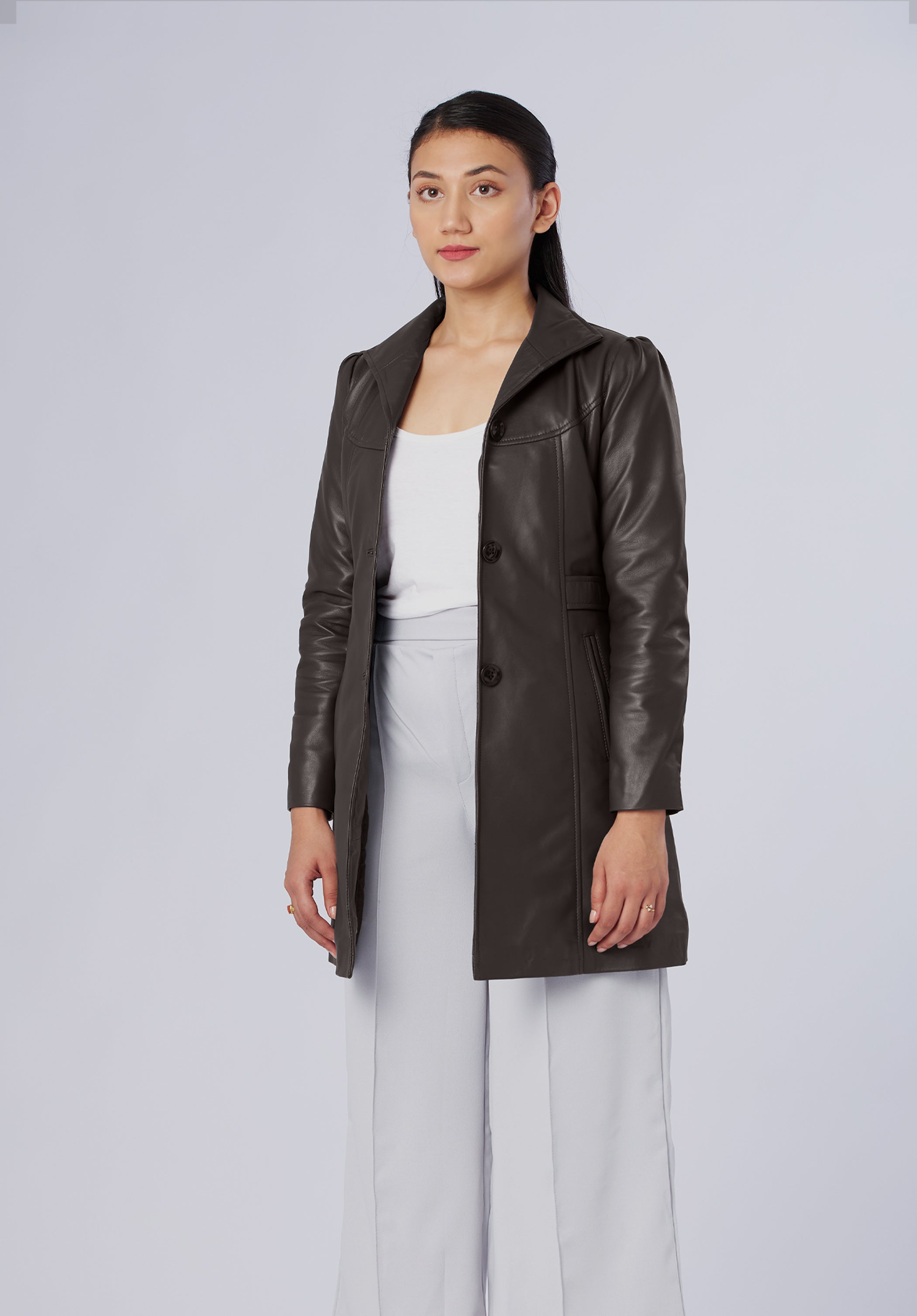 PUFF LEATHER JACKET