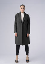 Load image into Gallery viewer, woolen double breasted-coat
